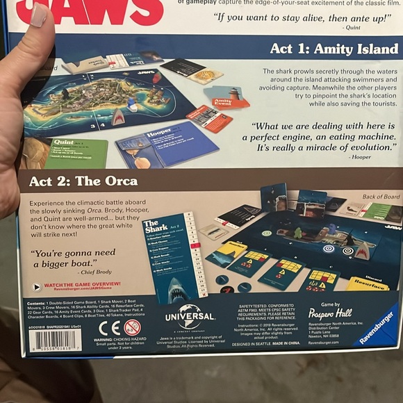 Ravensburger Jaws game used once. - Picture 2 of 2